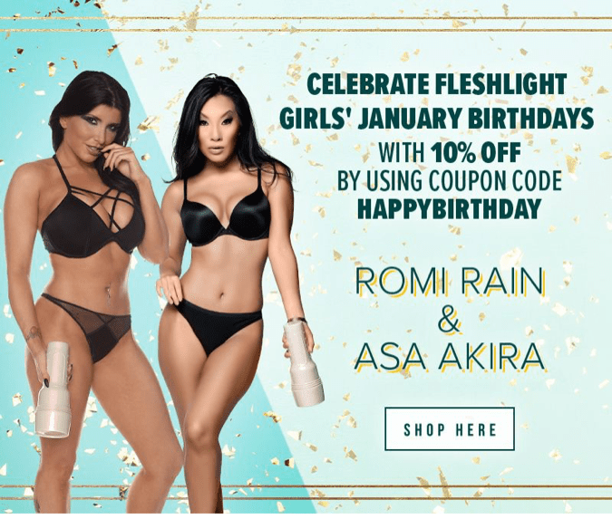 Fleshlight Girls Asa and Romi Celebrate Their January Birthdays! - Fleshlight